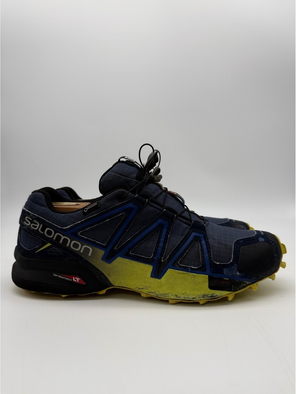 Salomon Speedcross 4 GTX Mens Trail Running Shoes Blue Waterproof Size 9.5